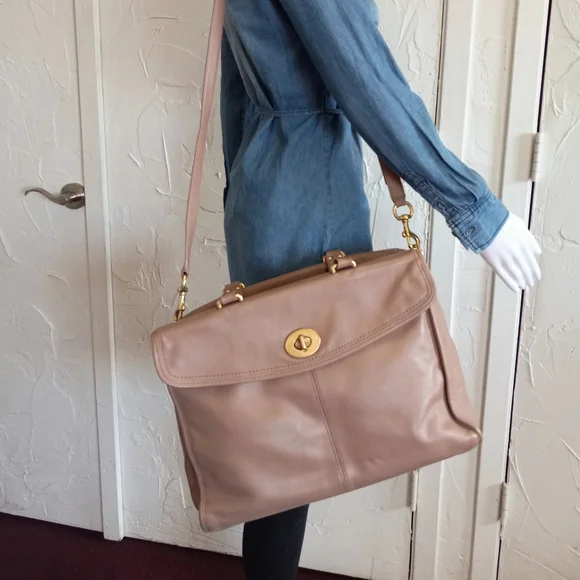 Coach 12980 Hampton Collection, Legacy Travel Bag, Tan - Picture 12 of 15